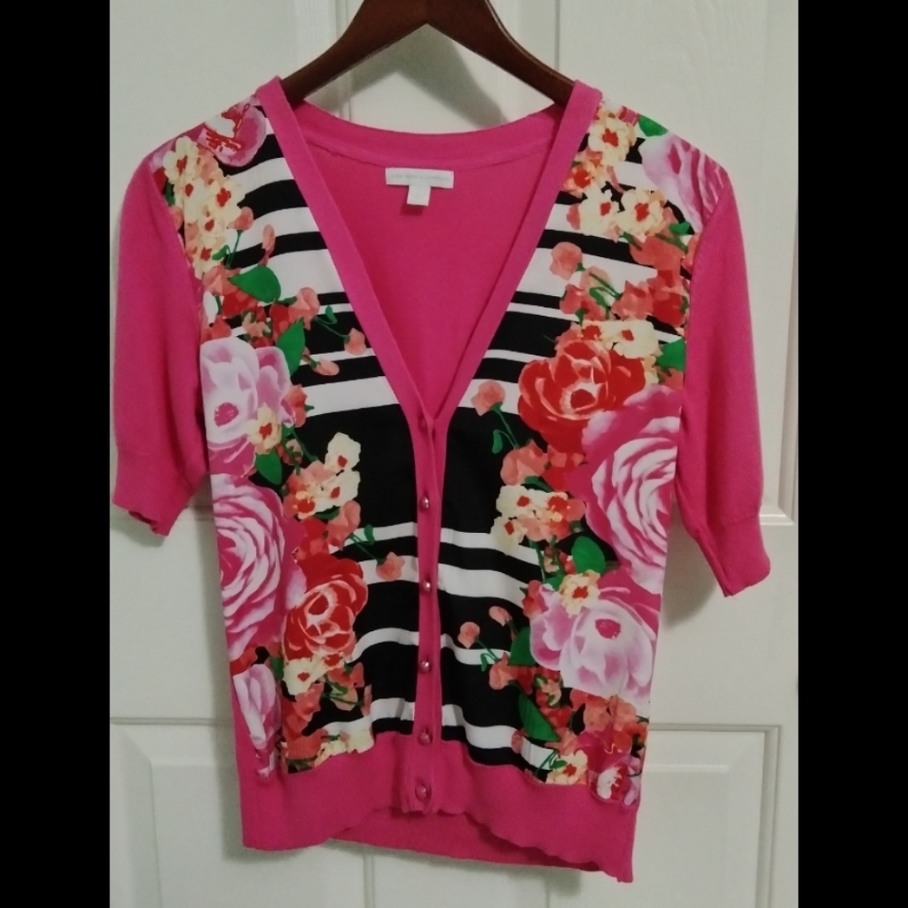 NY&C hot pink cardigan